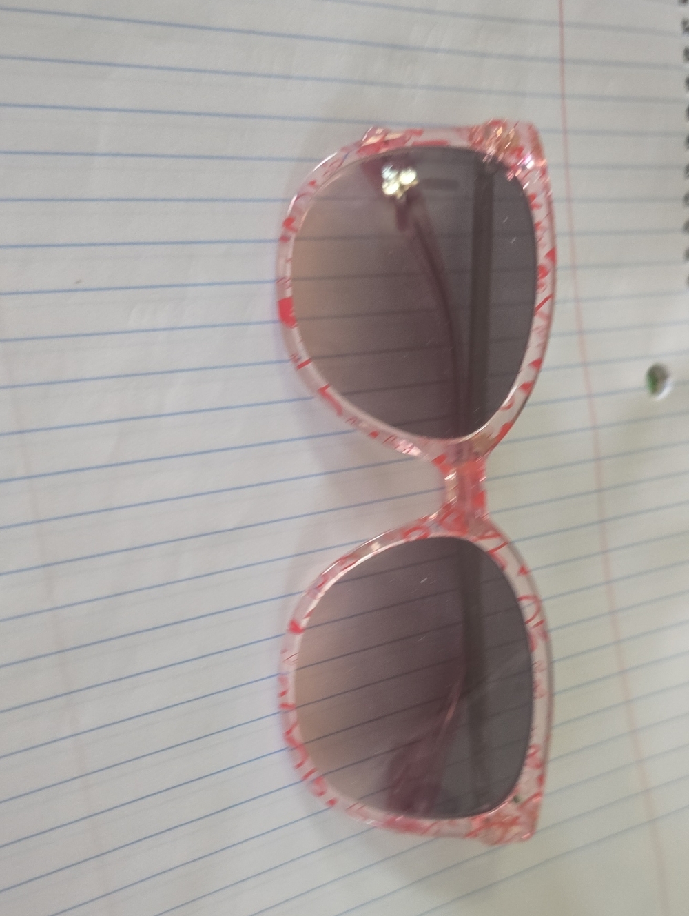 Stunning KATE SPADE BRITTON/G/S QIZFF CRYSTALPINK/HEARTS Sunglasses 55-17-140MM